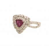 PLATINUM KASHMIR SAPPHIRE & DI