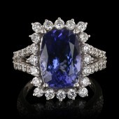 Platinum ladies cast tanzanite