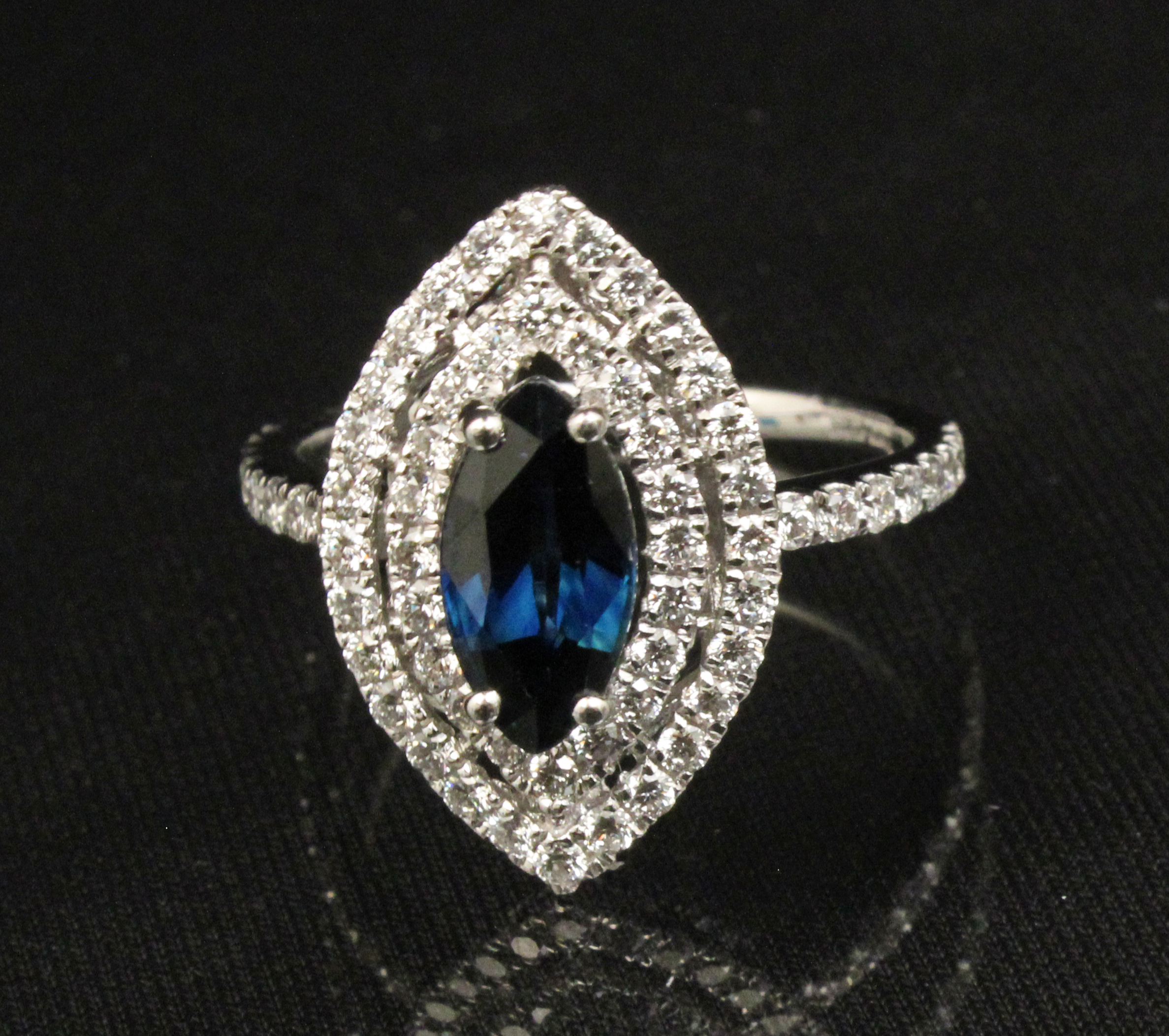 PLATINUM LADIES SAPPHIRE AND