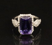 PLATINUM LADY'S TANZANITE & DI