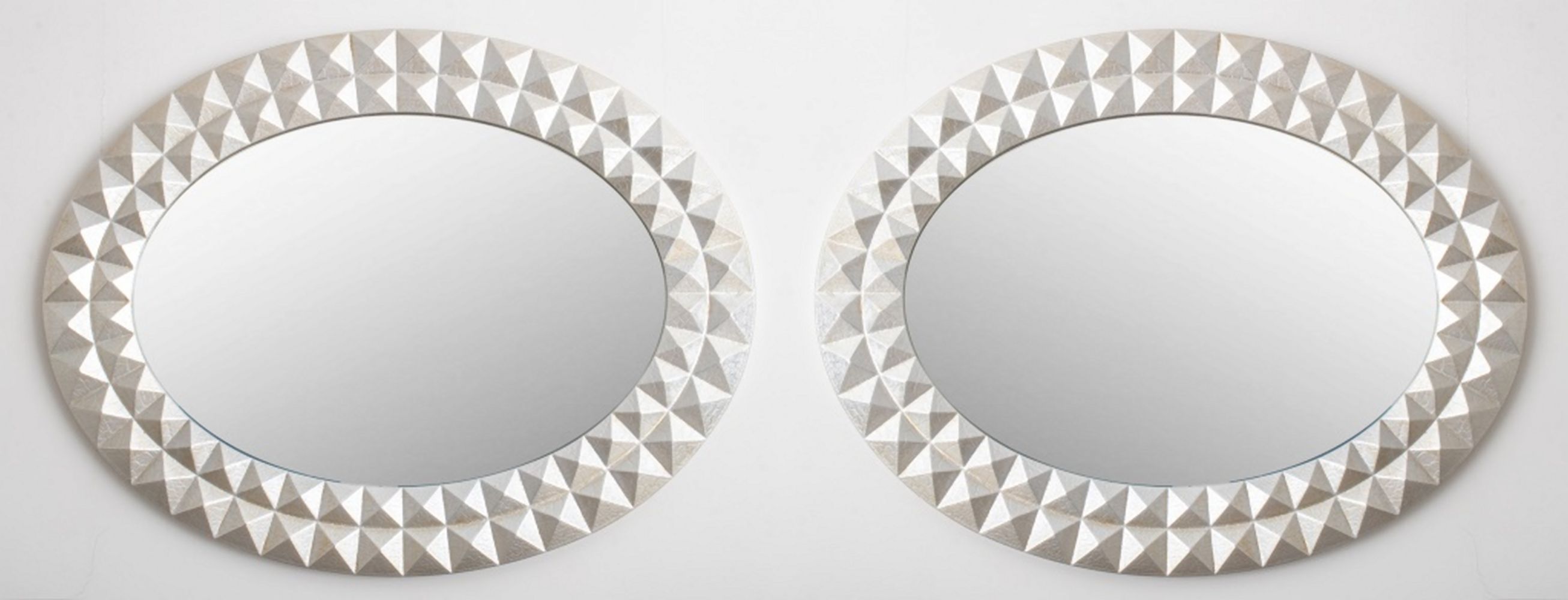 PLATINUM LEAFED GEOMETRIC FRAMED