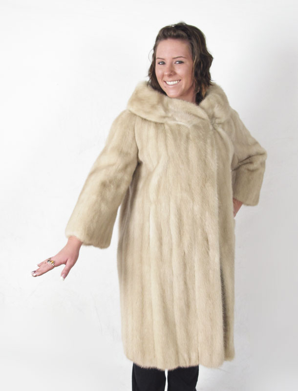PLATINUM MINK COAT: J.P. Allen