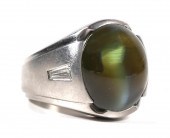 PLATINUM MOONSTONE CATSEYE DIA