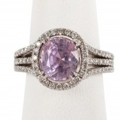 PLATINUM, PINK SAPPHIRE, & DIA