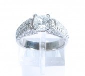 PLATINUM PRINCESS CUT DIAMOND