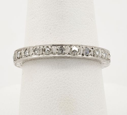 PLATINUM & ROSE-CUT DIAMOND