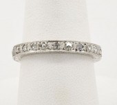PLATINUM & ROSE-CUT DIAMOND ET