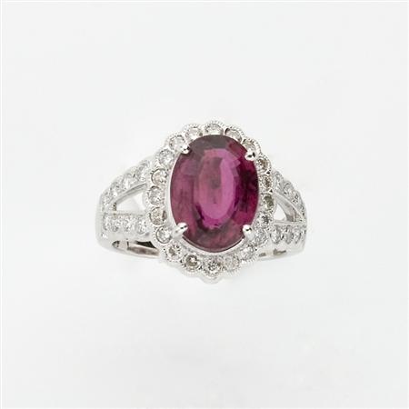 Platinum, Rubellite and Diamond