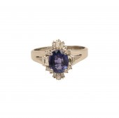 PLATINUM SAPPHIRE AND DIAMOND