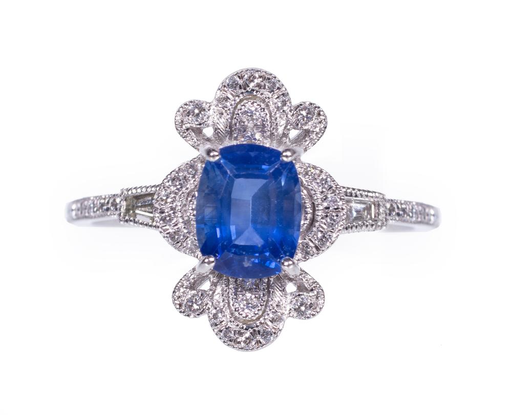 PLATINUM, SAPPHIRE AND DIAMOND