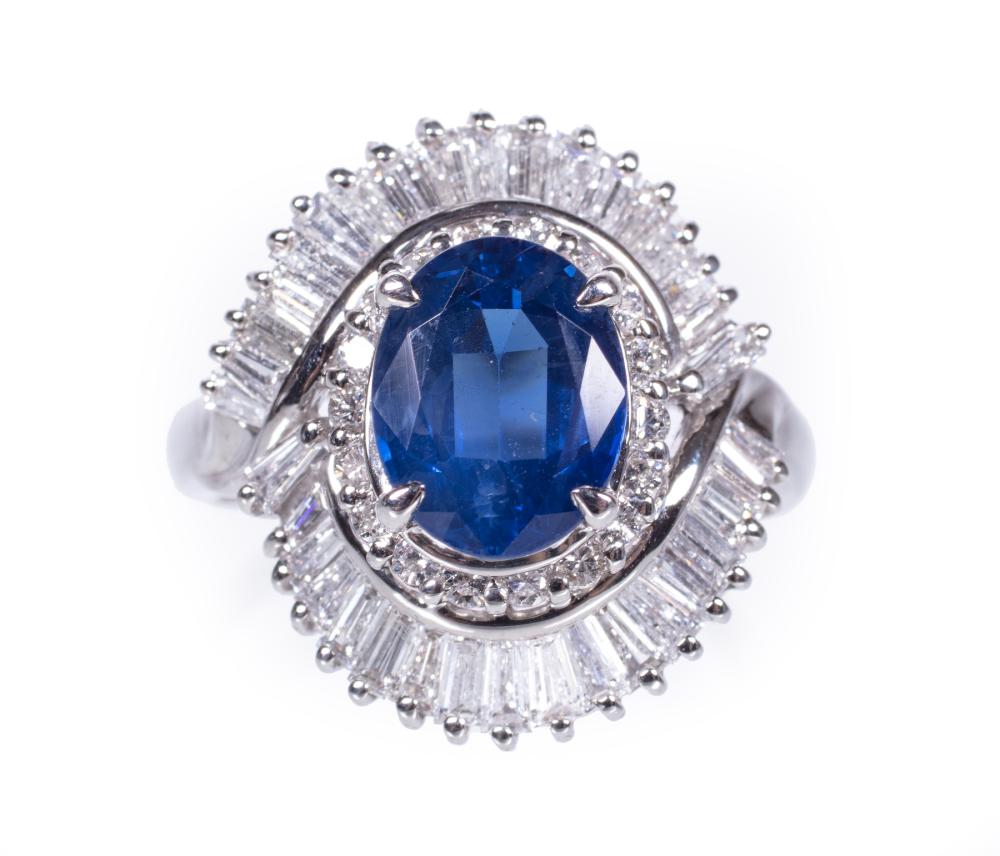 PLATINUM, SAPPHIRE AND DIAMOND