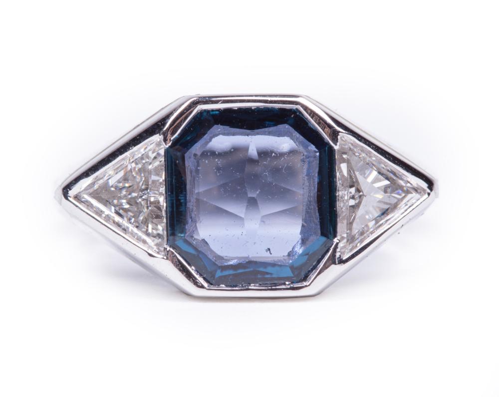 PLATINUM, SAPPHIRE AND DIAMOND