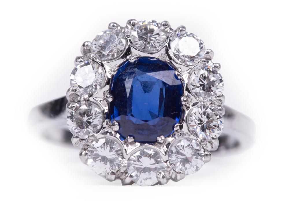 PLATINUM, SAPPHIRE AND DIAMOND