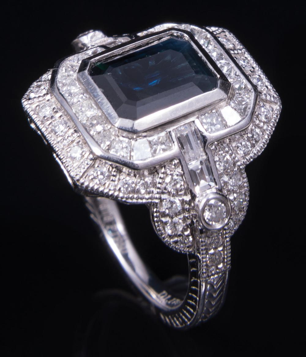 PLATINUM, SAPPHIRE AND DIAMOND