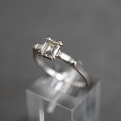 PLATINUM SOLITAIRE DIAMOND RIN