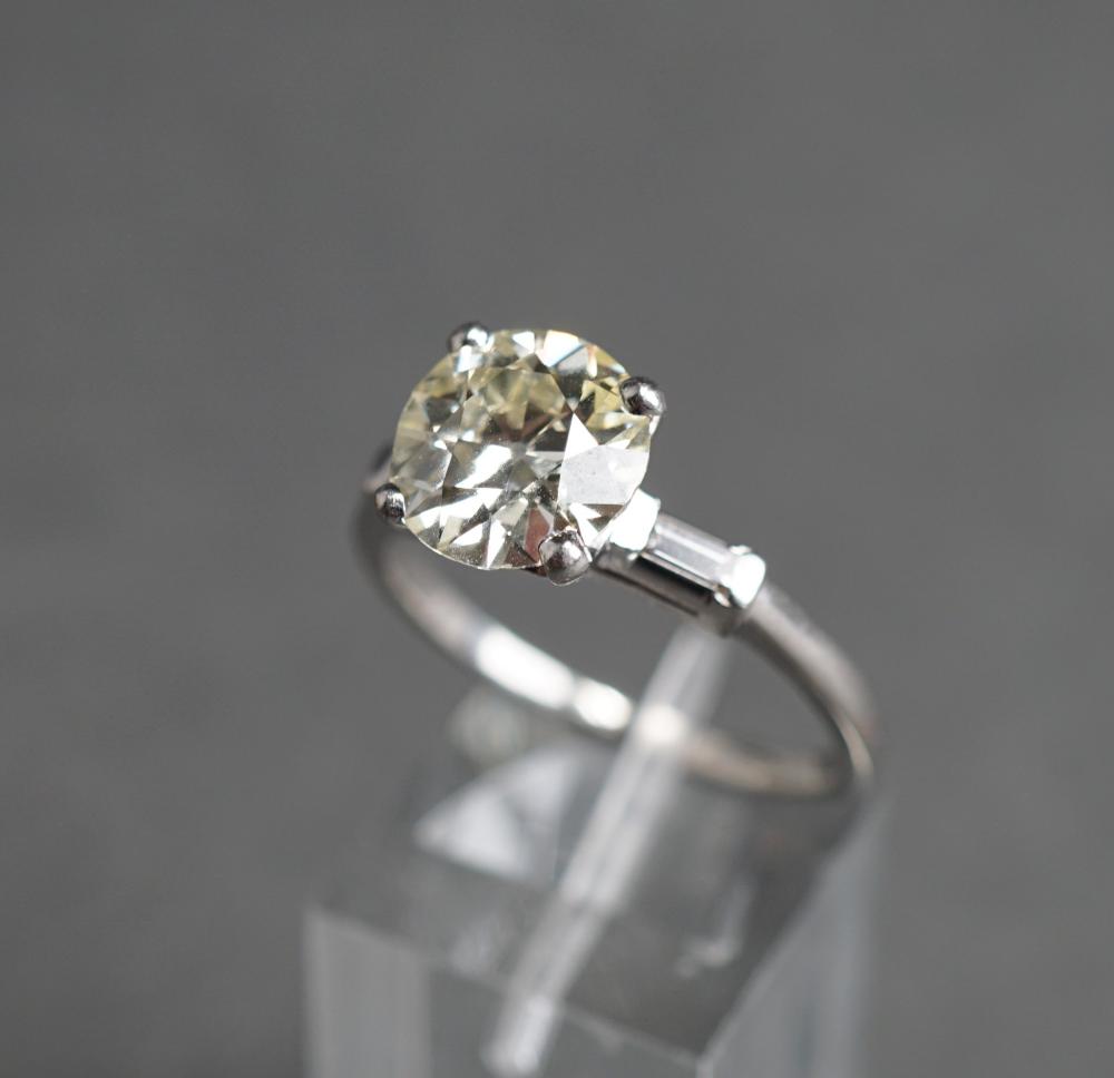 PLATINUM SOLITAIRE DIAMOND RING,