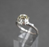 PLATINUM SOLITAIRE DIAMOND RIN
