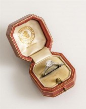 PLATINUM SOLITAIRE DIAMOND RIN