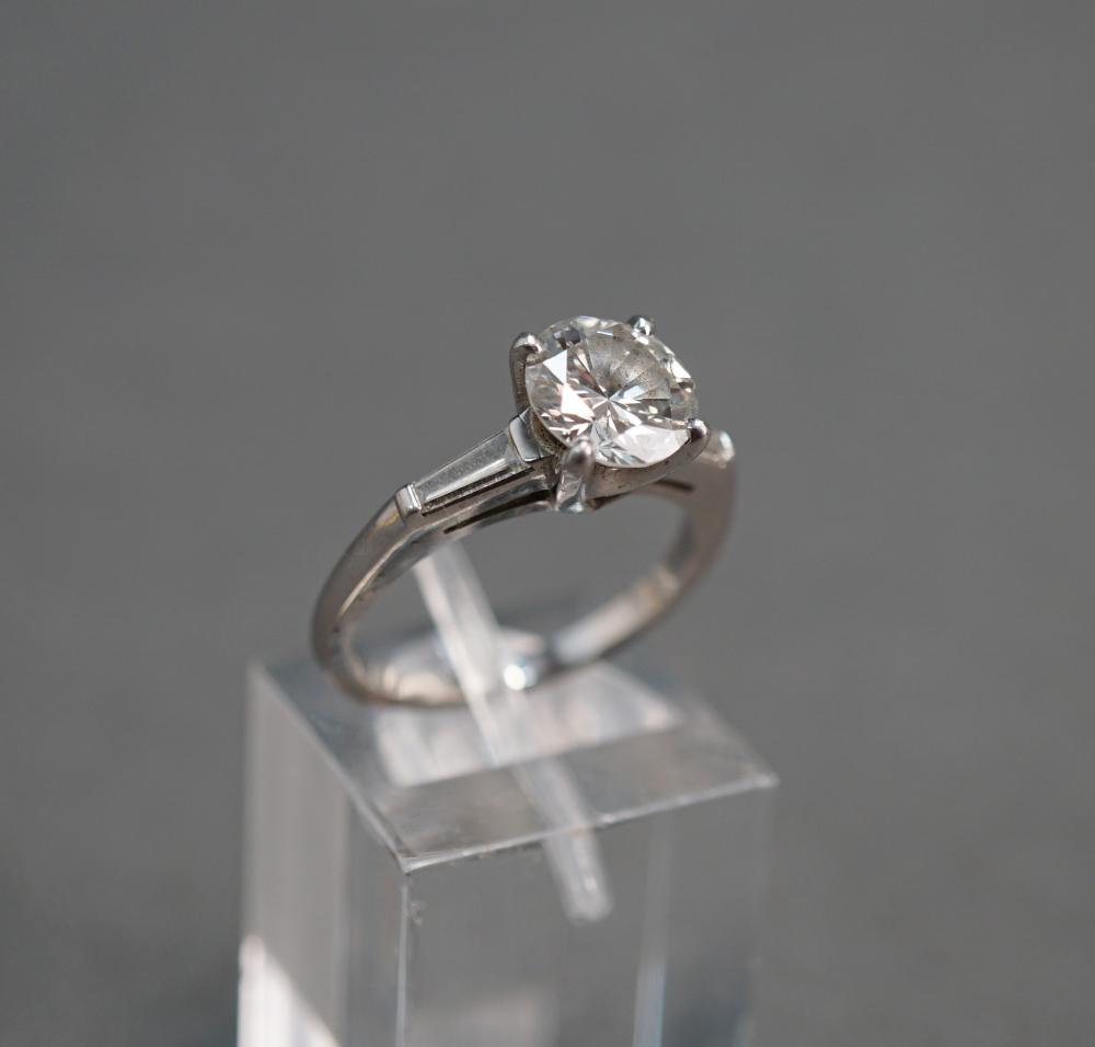 PLATINUM SOLITAIRE DIAMOND RING,