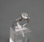 PLATINUM SOLITAIRE DIAMOND RIN