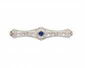 PLATINUM, SYNTHETIC SAPPHIRE,