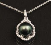 PLATINUM TAHITIAN PEARL AND DI