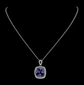 PLATINUM TANZANITE AND DIAMOND