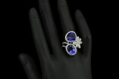 PLATINUM TANZANITE AND DIAMOND