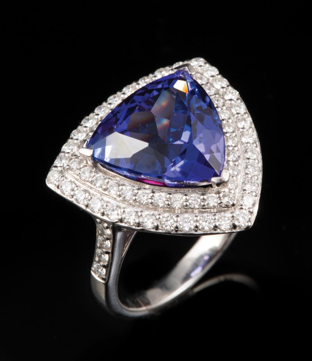 PLATINUM, TANZANITE AND DIAMOND