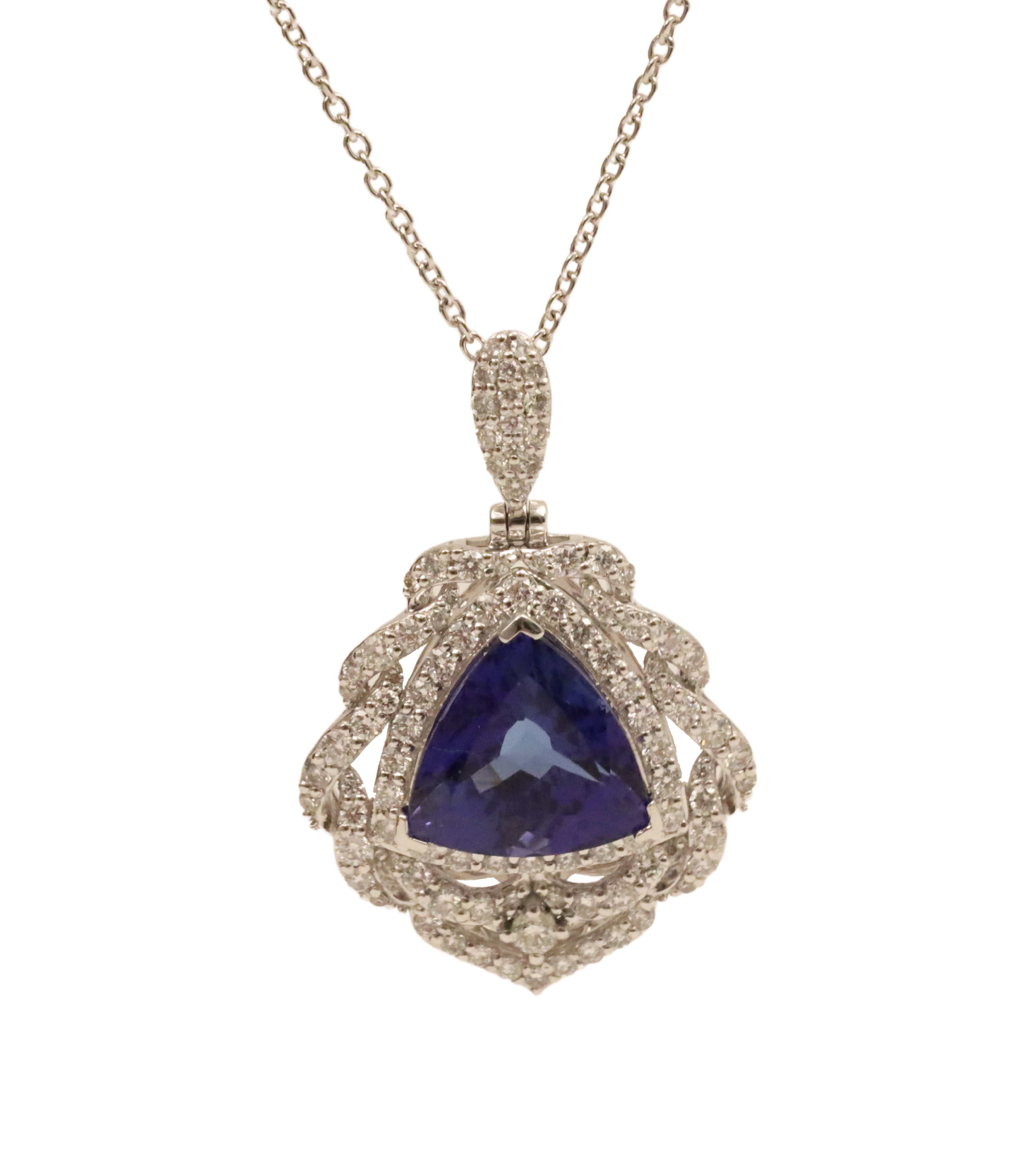 PLATINUM TANZANITE & DIAMOND