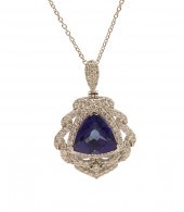 PLATINUM TANZANITE & DIAMOND N