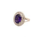 PLATINUM TANZANITE & DIAMOND R