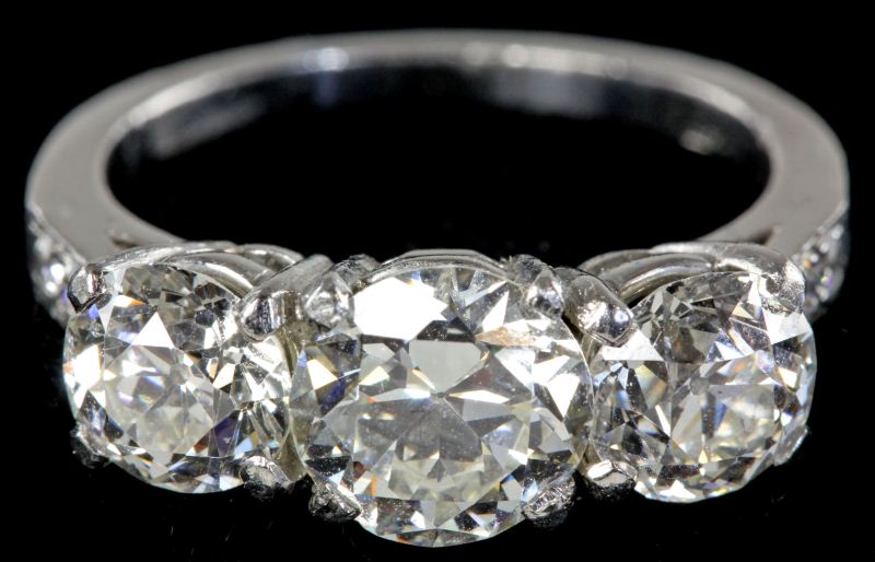 Platinum Three Stone Diamond