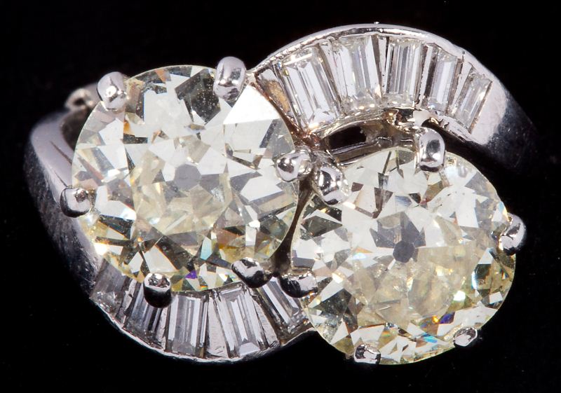 Platinum Two Stone Diamond