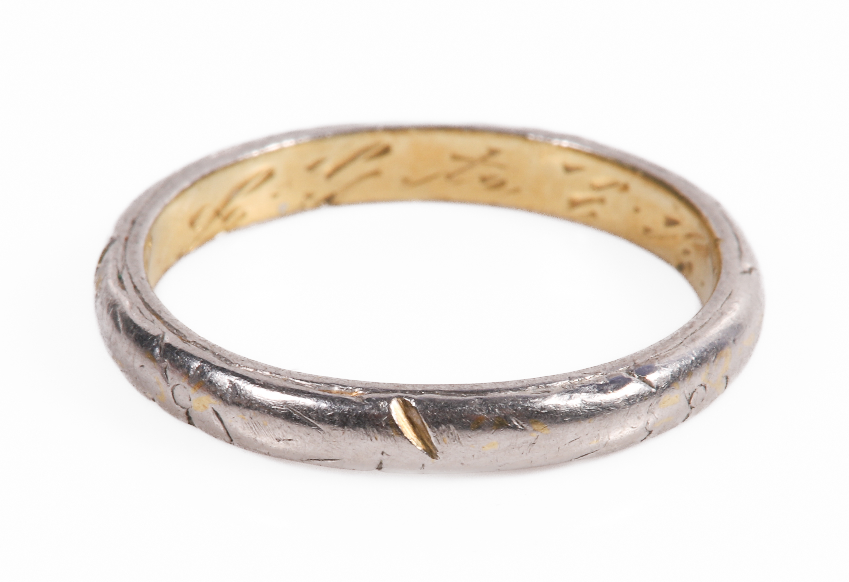 Platinum wedding band, 11-24-23