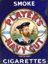 PLAYER'S NAVY CUT TWO SIDED SI