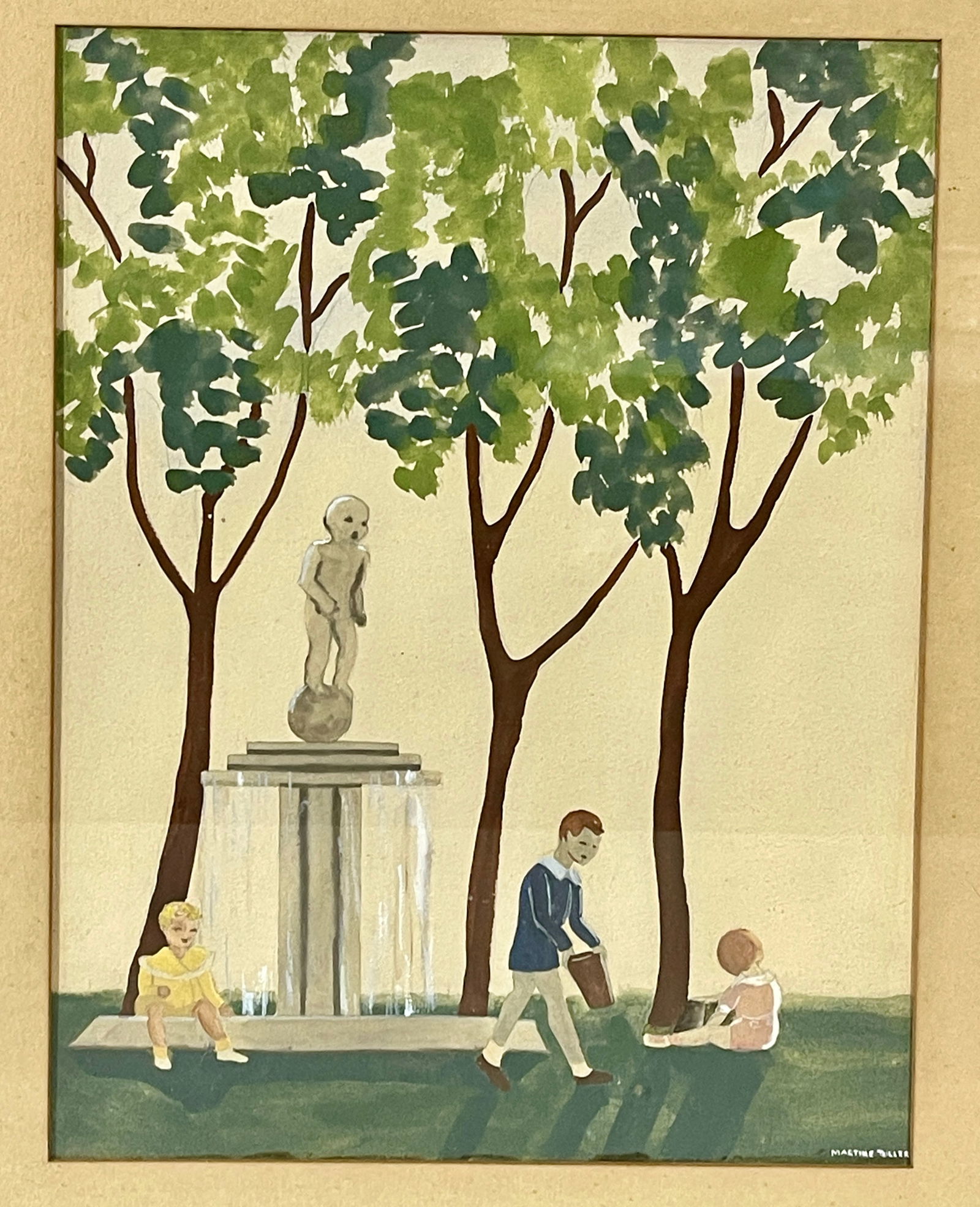 PLAYING AT THE FOUNTAIN