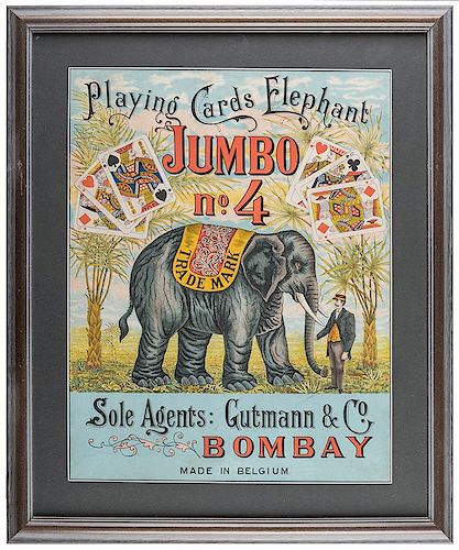 PLAYING CARDS ELEPHANT JUMBO NO. 4.