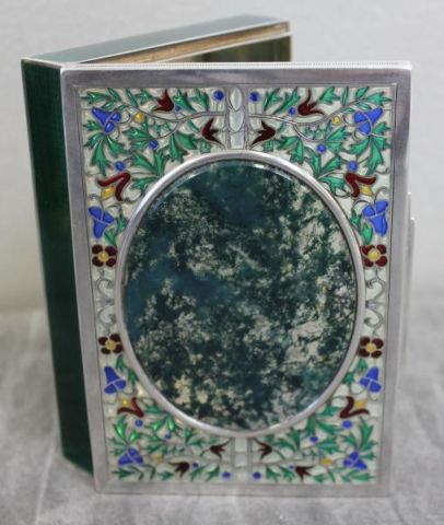 Plique au Jour Guilloche Enamel and