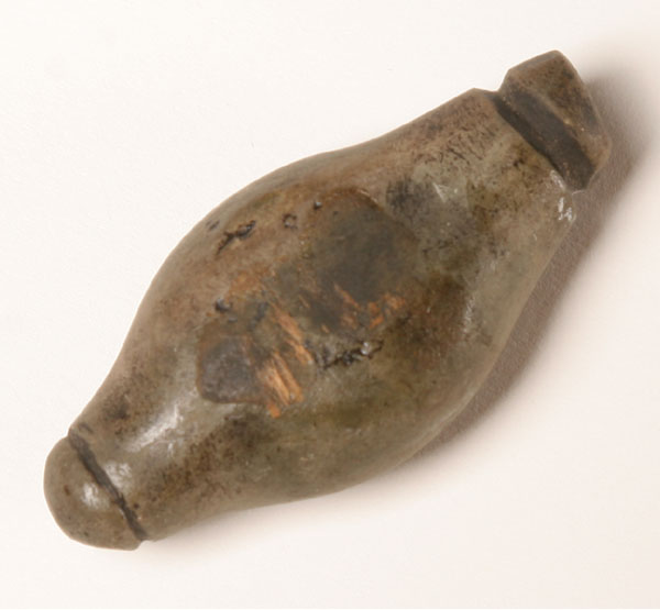 Plummett, grooved on both ends from