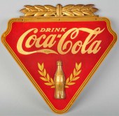 Plywood Coca-Cola Sign. <br />