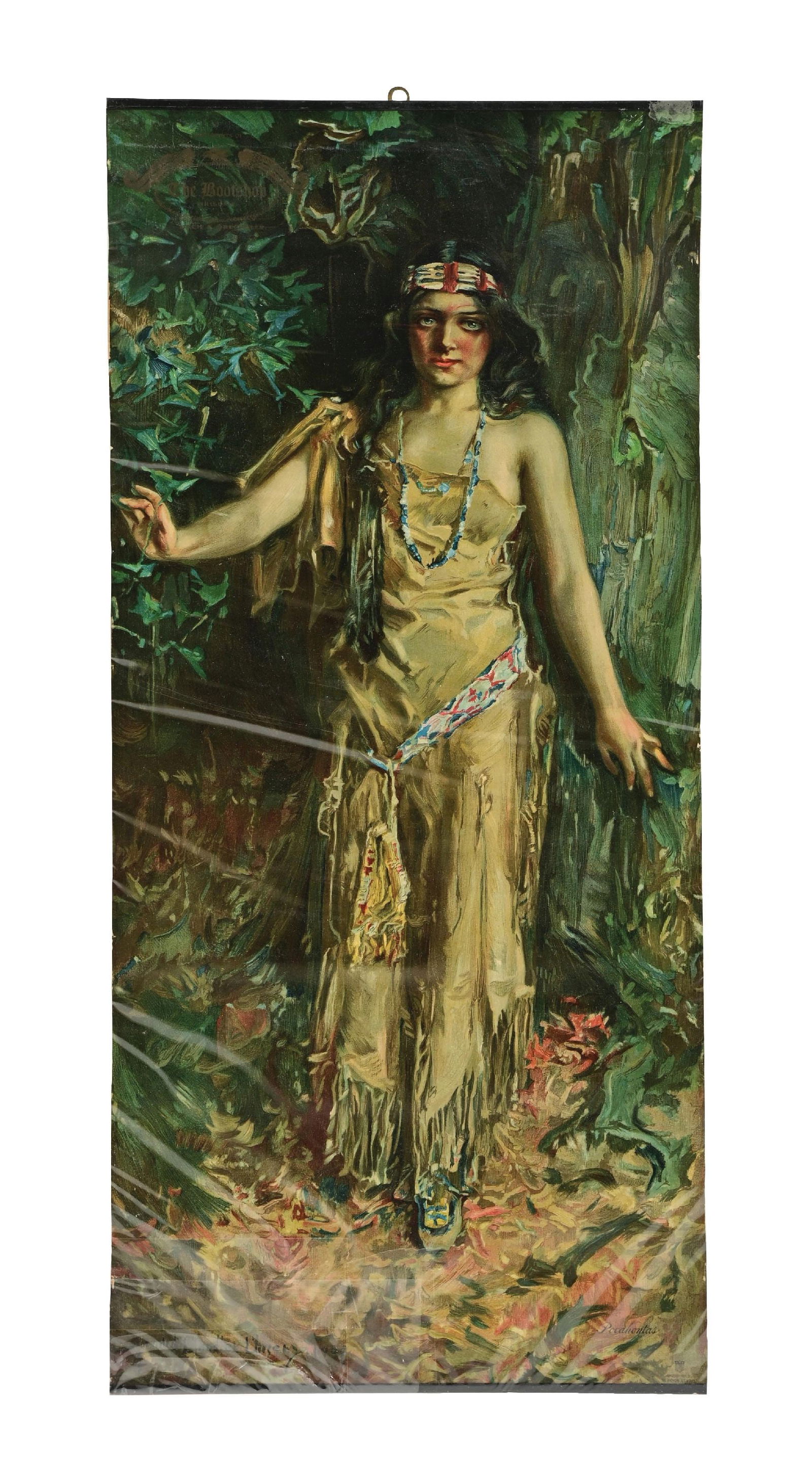 POCAHONTAS PAPER SIGNSingle-Sided