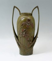 POCCARD ART NOUVEAU VASE: By B