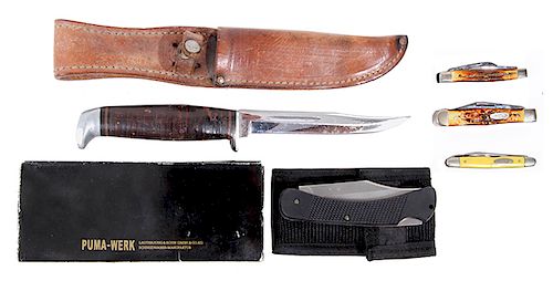 POCKET KNIVESA GROUP OF FIVE