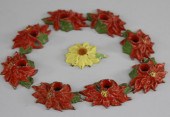 POINSETTIA & DAISY CANDLESTICK