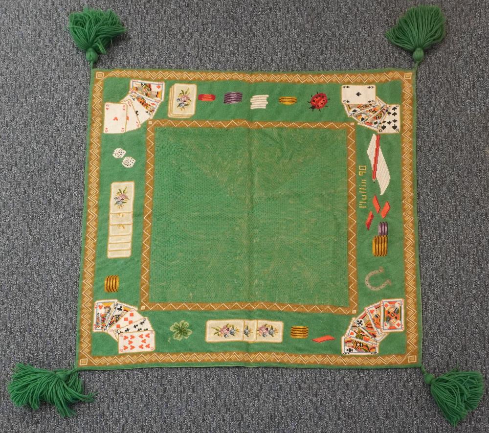 POKER AND LUCK THEMED NEEDLEPOINT