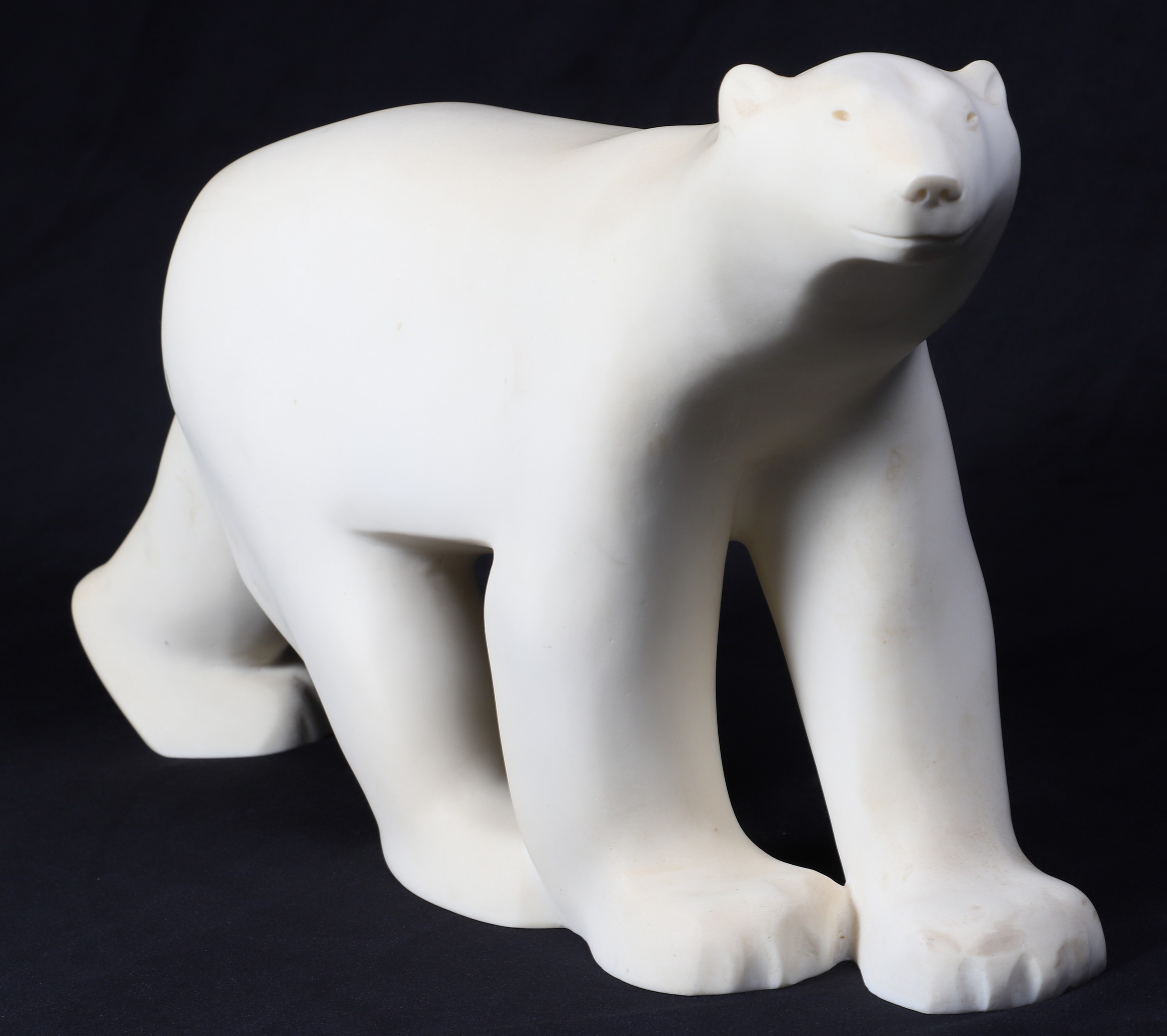 Polar bear sculpture, after