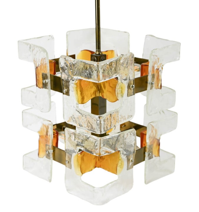 POLIARTE ART GLASS CHANDELIER BY