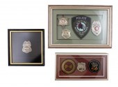 POLICE MEMORIBLIA: THREE FRAME
