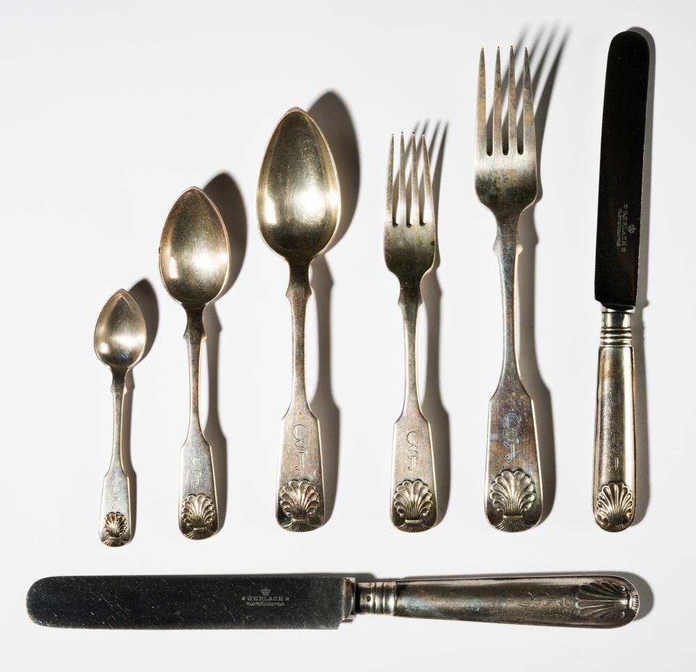 POLISH .800 SILVER FLATWARE